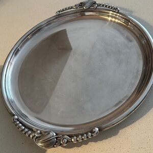 Elegant Silver Plated Serving Tray
